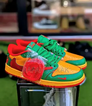Original Nike Air Jordan 1 Low X Lil Yachty Concrete Boys Lucky Green