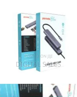 Porodo Blue 7in1 Hub Hdmi