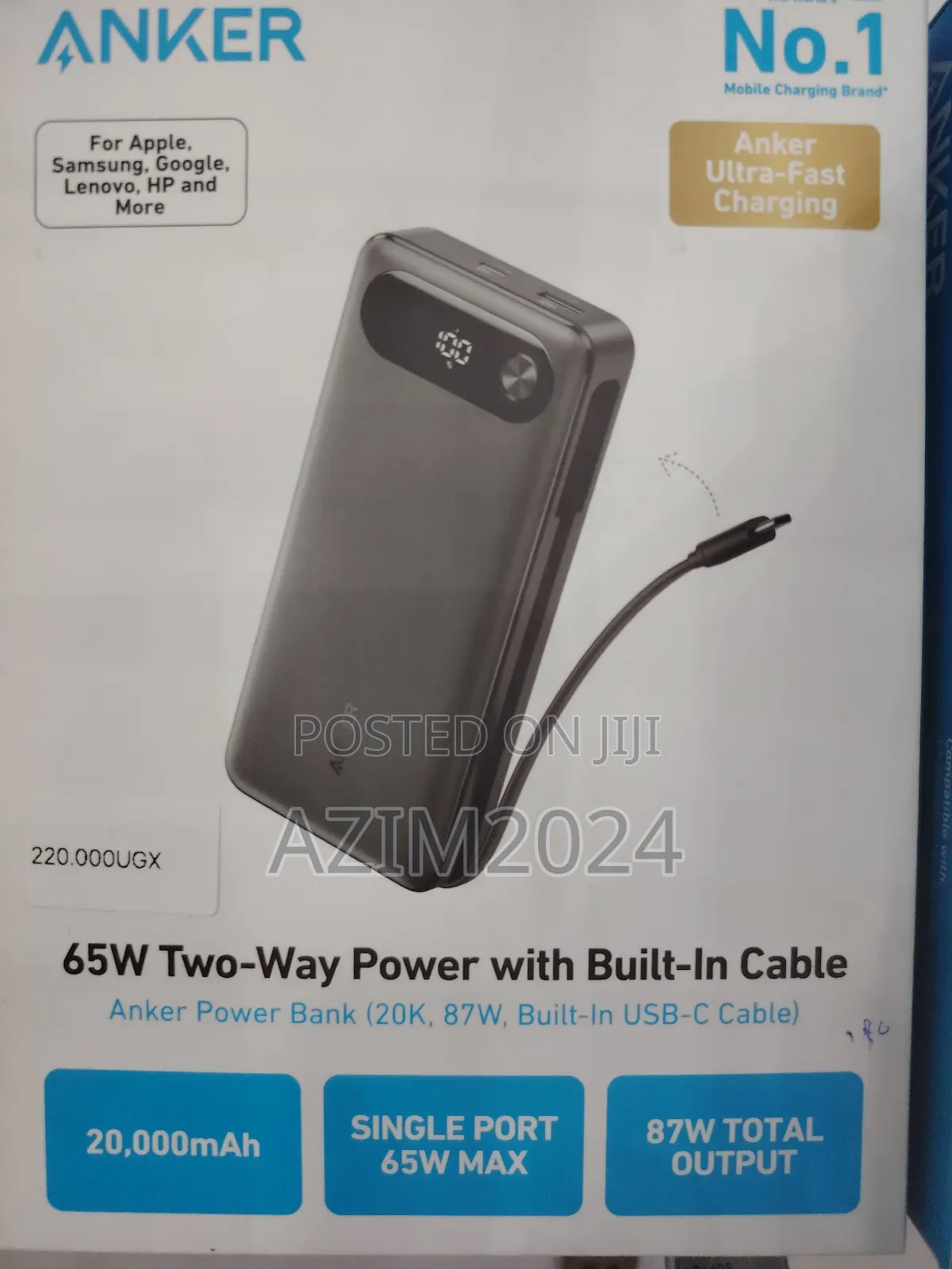 Anker 65w 20kma