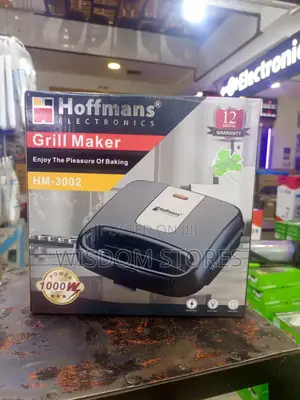 Hoffmans 1000w Electric Grill Maker