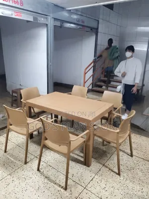 Outdoor Patio Plastic Chairs Set and Table