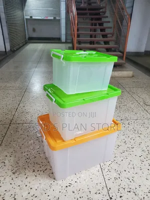 Stackable 3pcs Plastic Storage Boxes