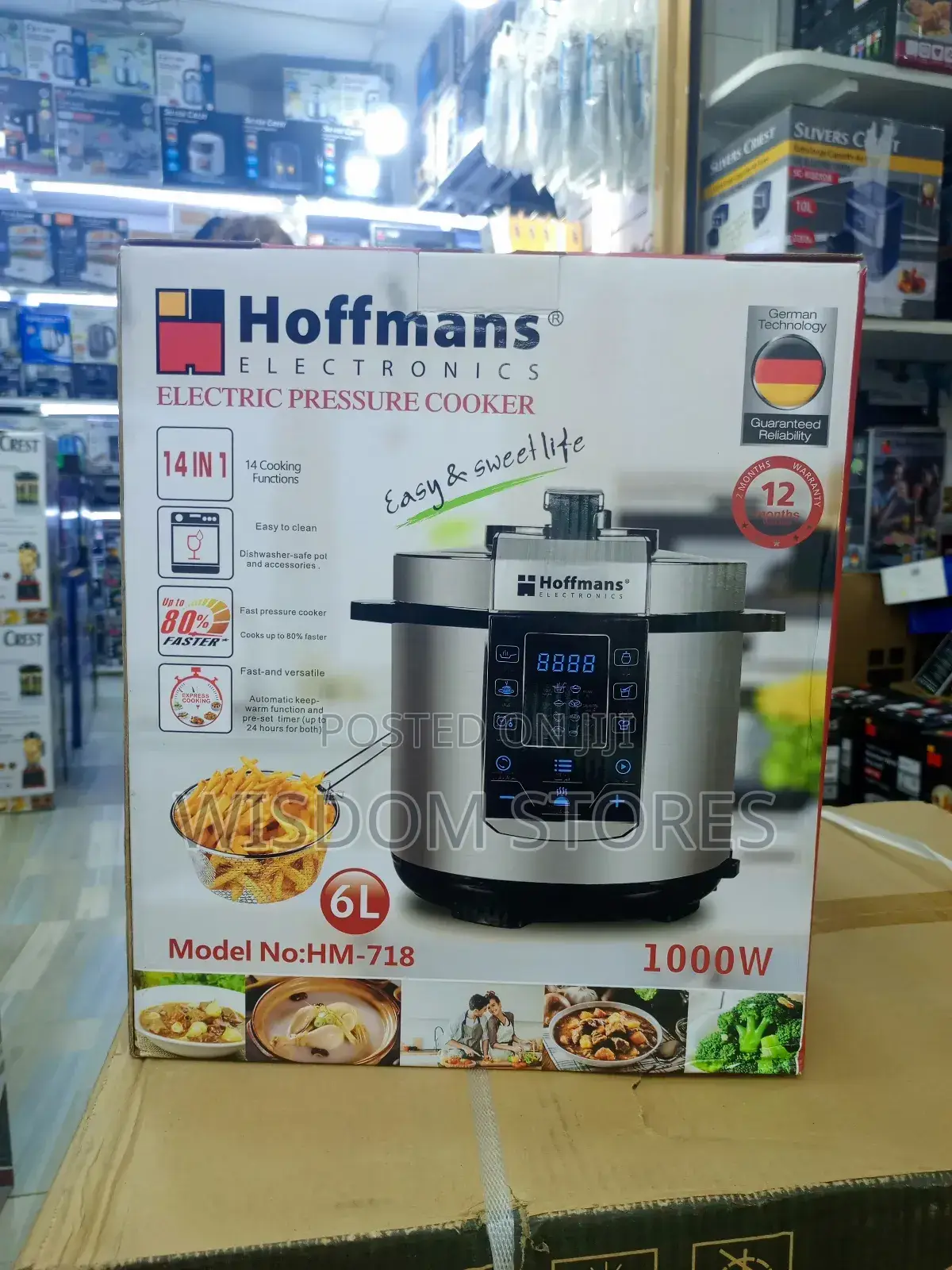Pressure Cooker, 6l Model No: Hm-718.