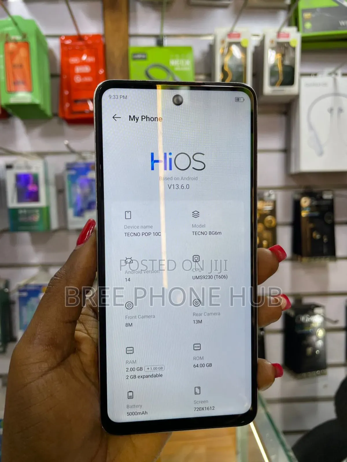 Tecno Pop 10C 64 GB White