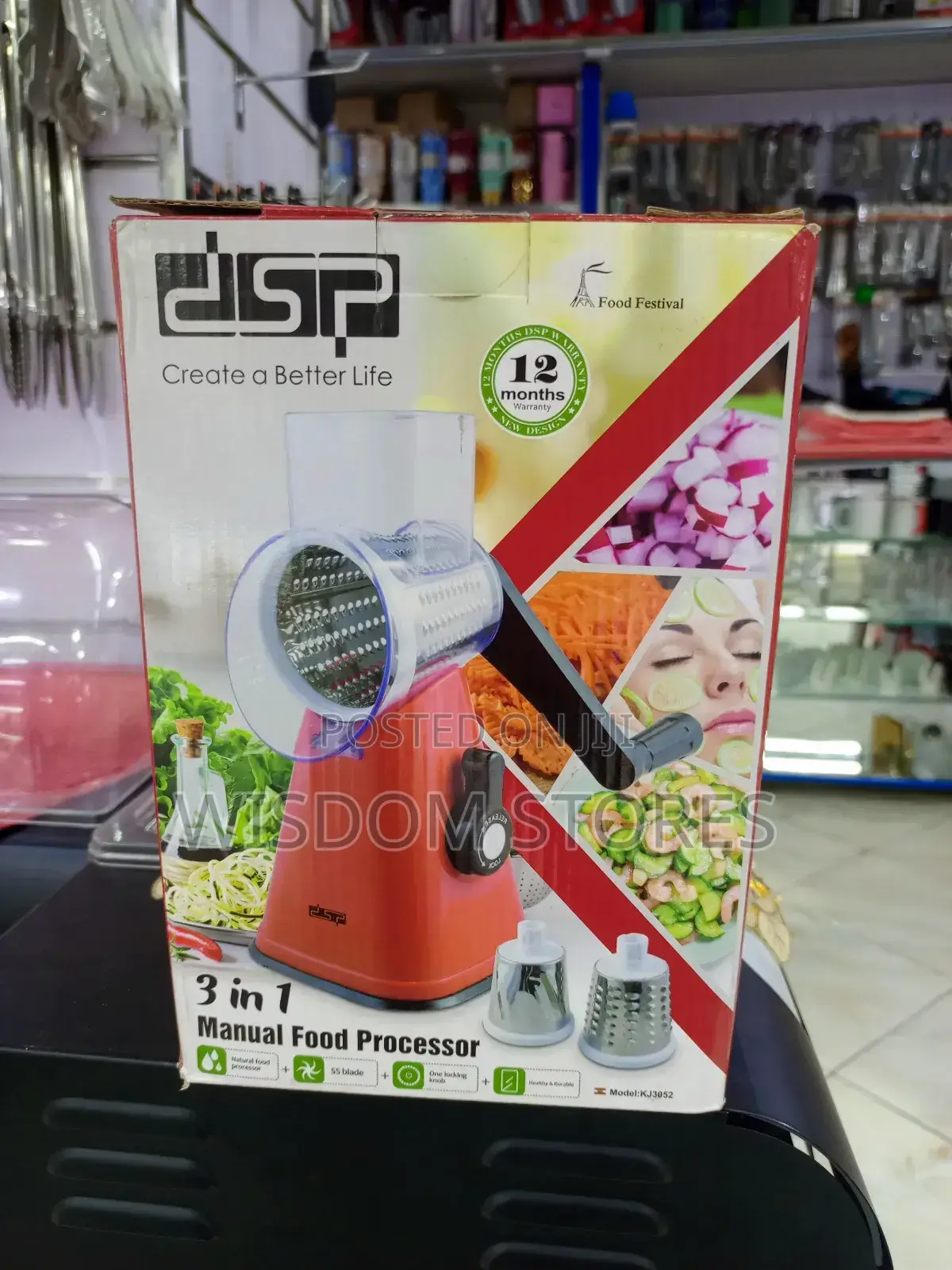 DSP 3 in 1 Manual Food Processor