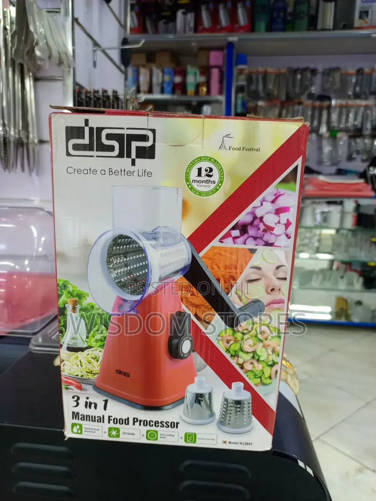 DSP 3 in 1 Manual Food Processor