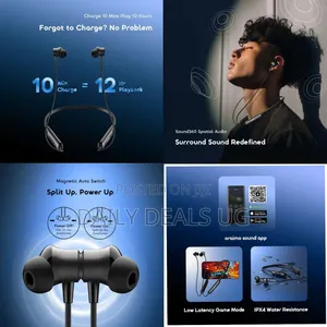 Oraimo Necklace 5 30db Noise Cancellation Call Vibration Earphones