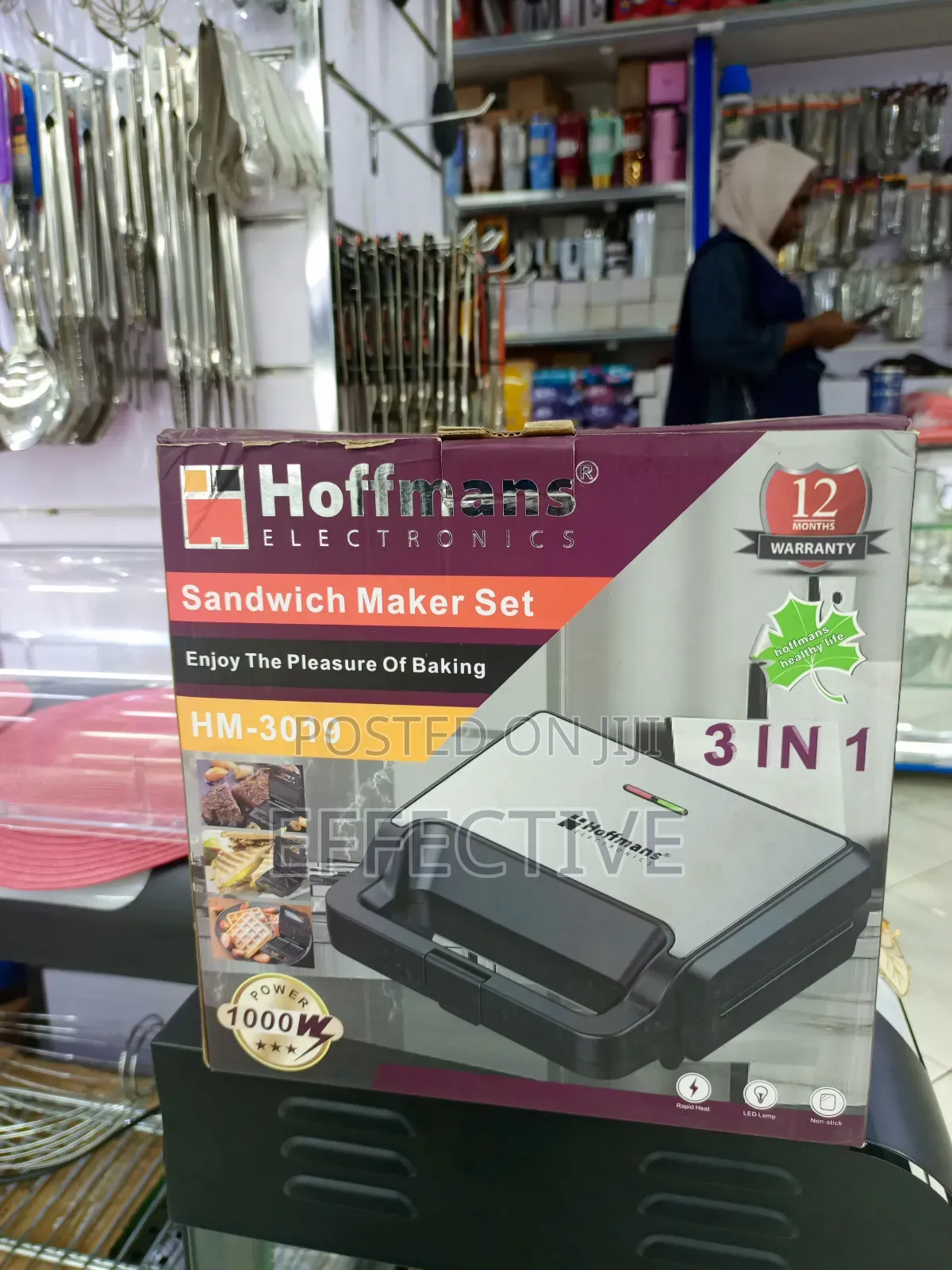 Hm-3019 3-in-1 Sandwich Maker Set.