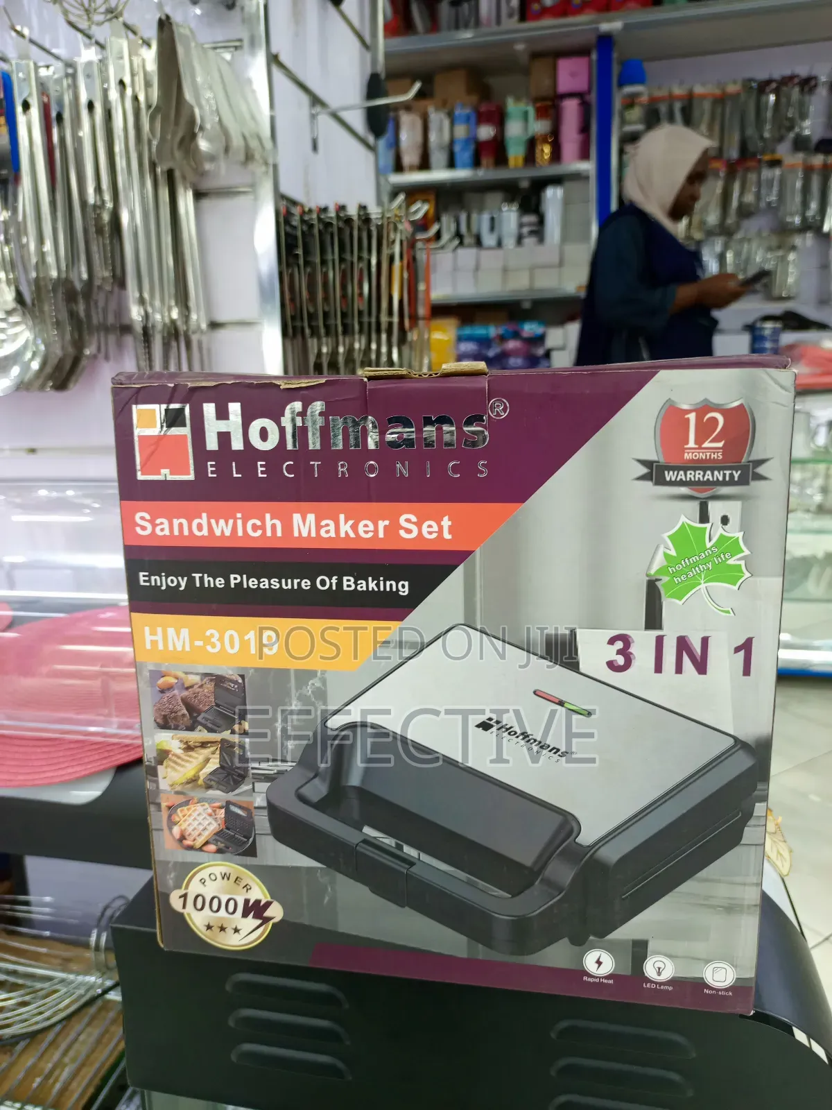 Hm-3019 3-in-1 Sandwich Maker Set.