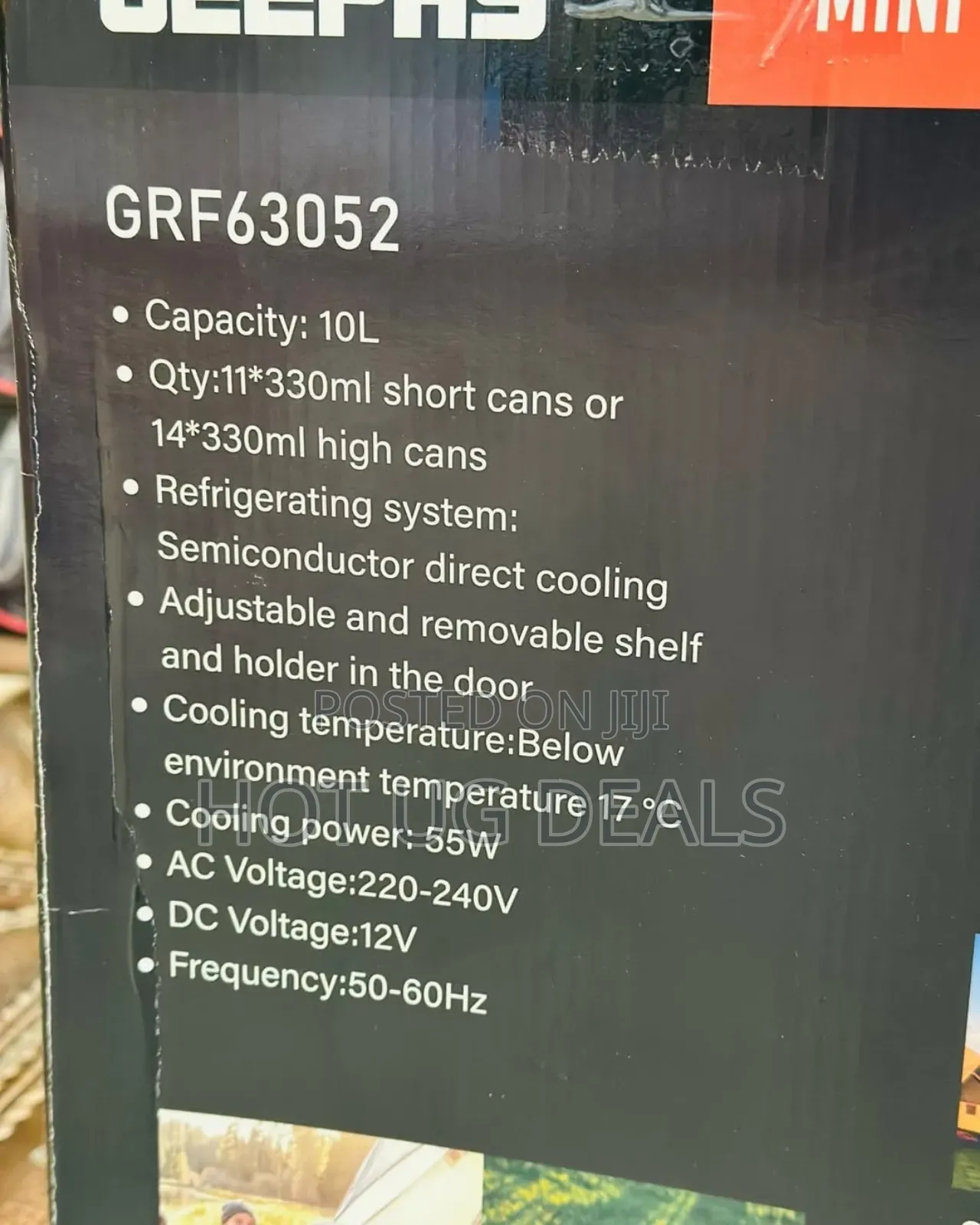 Geepas Mini Refrigerator With Cold Or Warm Function