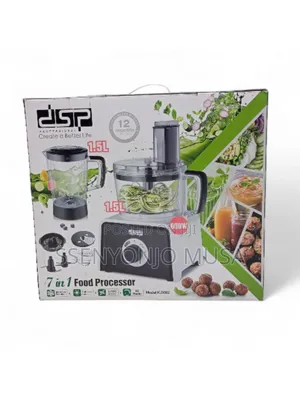 DSP 7-in-1 Food Processor 600w With Blender, Chopper, Juicer