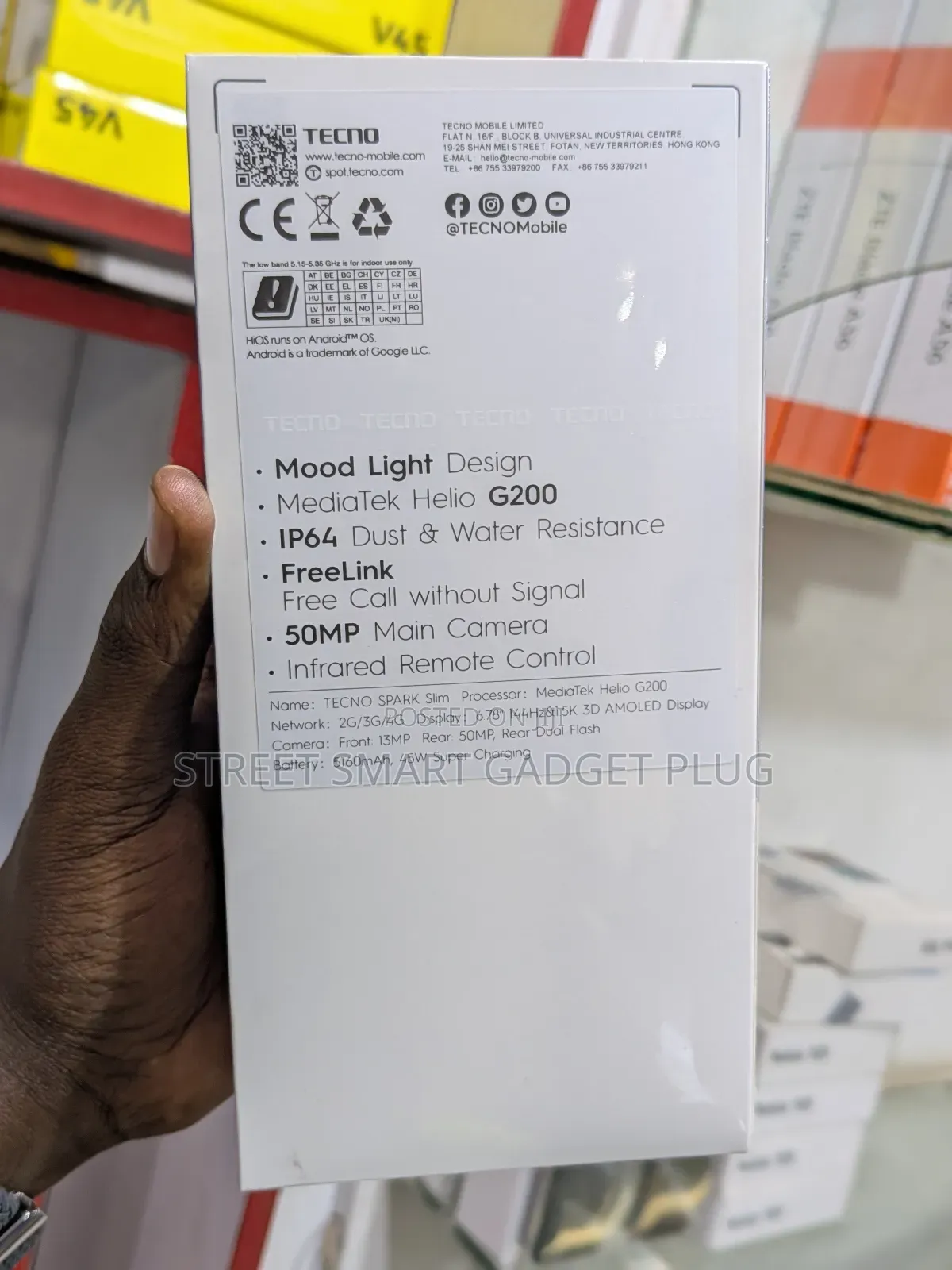 New Tecno Spark Slim 256 GB White