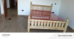 Bed in Wooden Natural Color