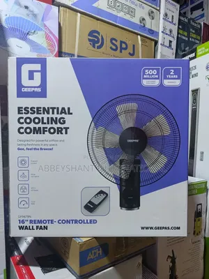 Geepas Wall Fan 16-Inch Remote-Controlled Wall Fan