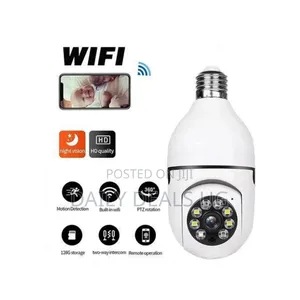Wireless Wi-Fi Light Bulb Security Camera