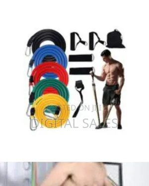 Resistance Bands Set - 11pc, Exercise Bands for Men/Women With Tubes