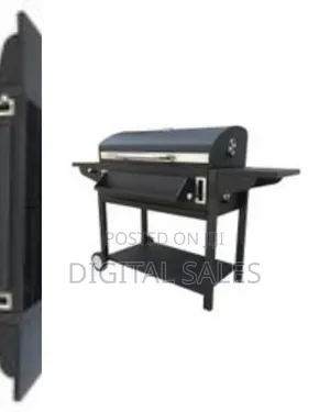 Adjustable Foldable Square Charcoal BBQ Smoker Grill Barbecue Cast