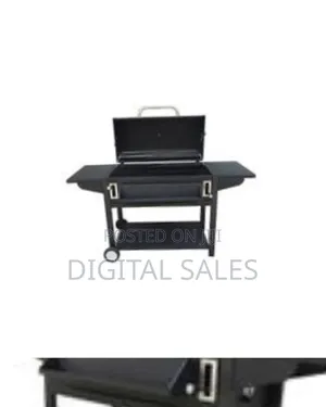 Adjustable Foldable Square Charcoal BBQ Smoker Grill Barbecue Cast