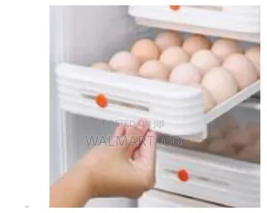 2 Layer Stackable Egg Tray With 32 Grids Drawer