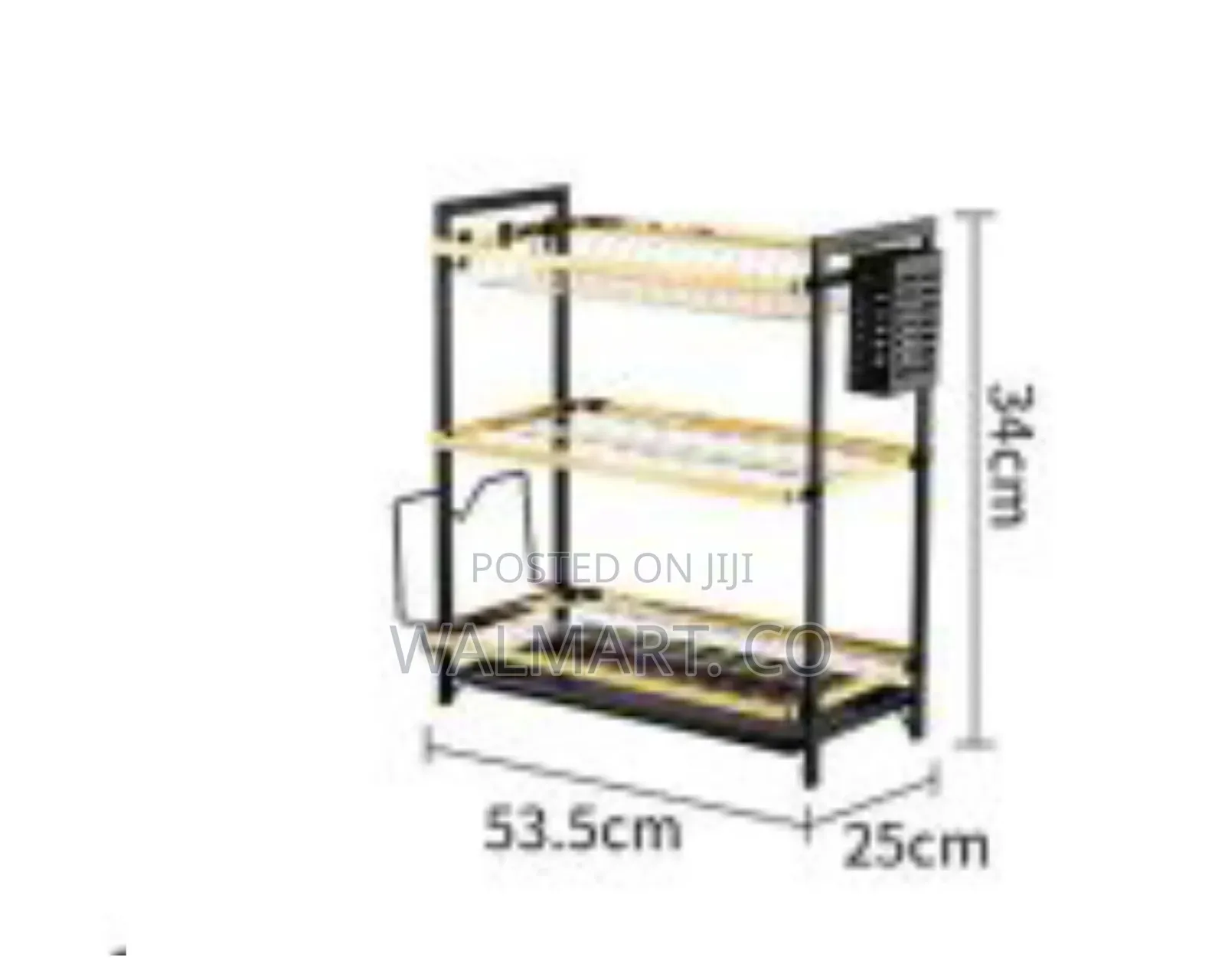 Dish Drying Rack 3 Tier Large Capacity Dish Drainer-Black