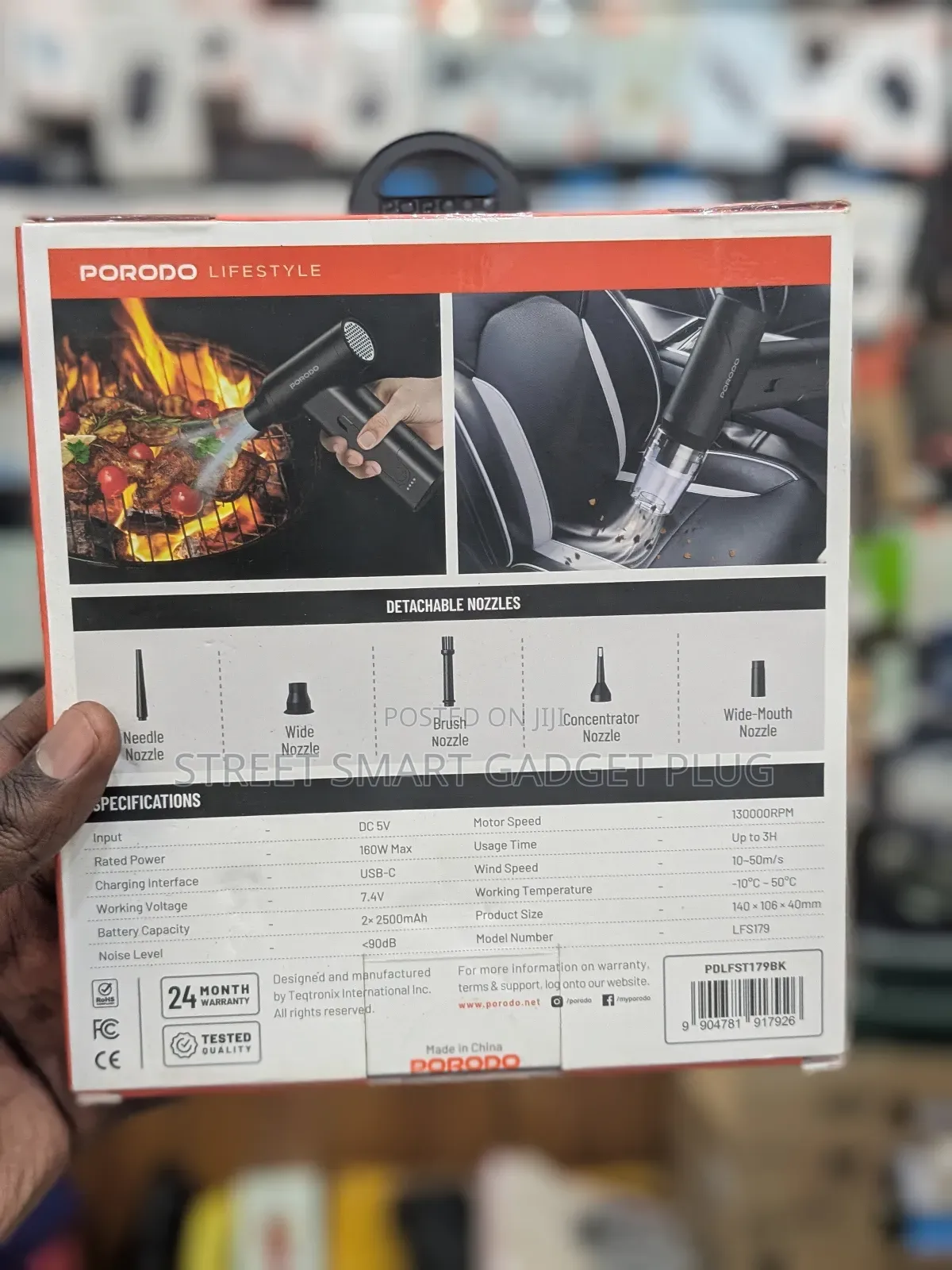 Porodo Dual Mode Air Duster and Vacuum Cleaner