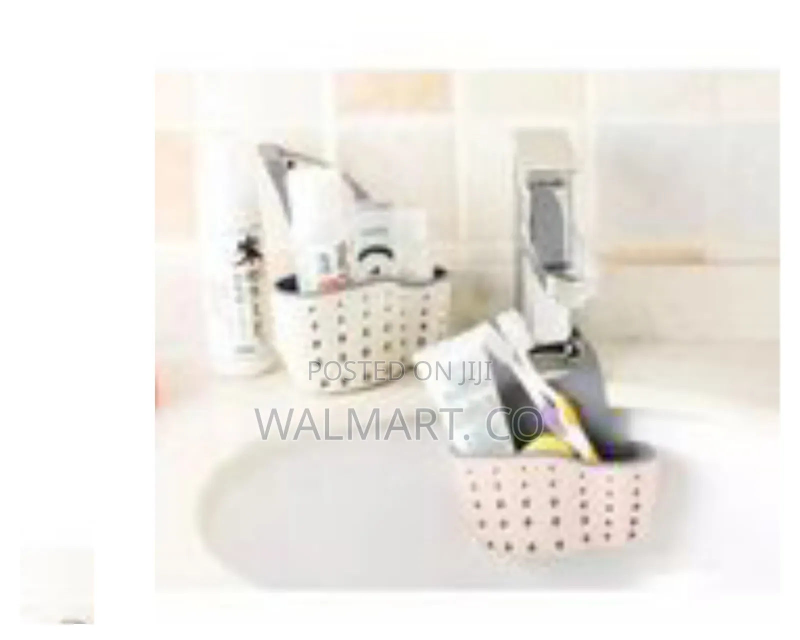 Kitchen Sink Hanging Soap Dish Sponge Drainer-Cream