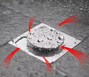 Stainless Steel Pop-Up Floor Drain – Smart Click System