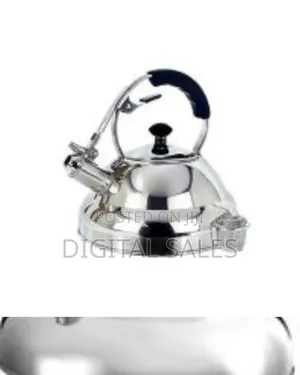 6 Litre Stove Top Whistling Kettle Stainless Steel Mirror Finish