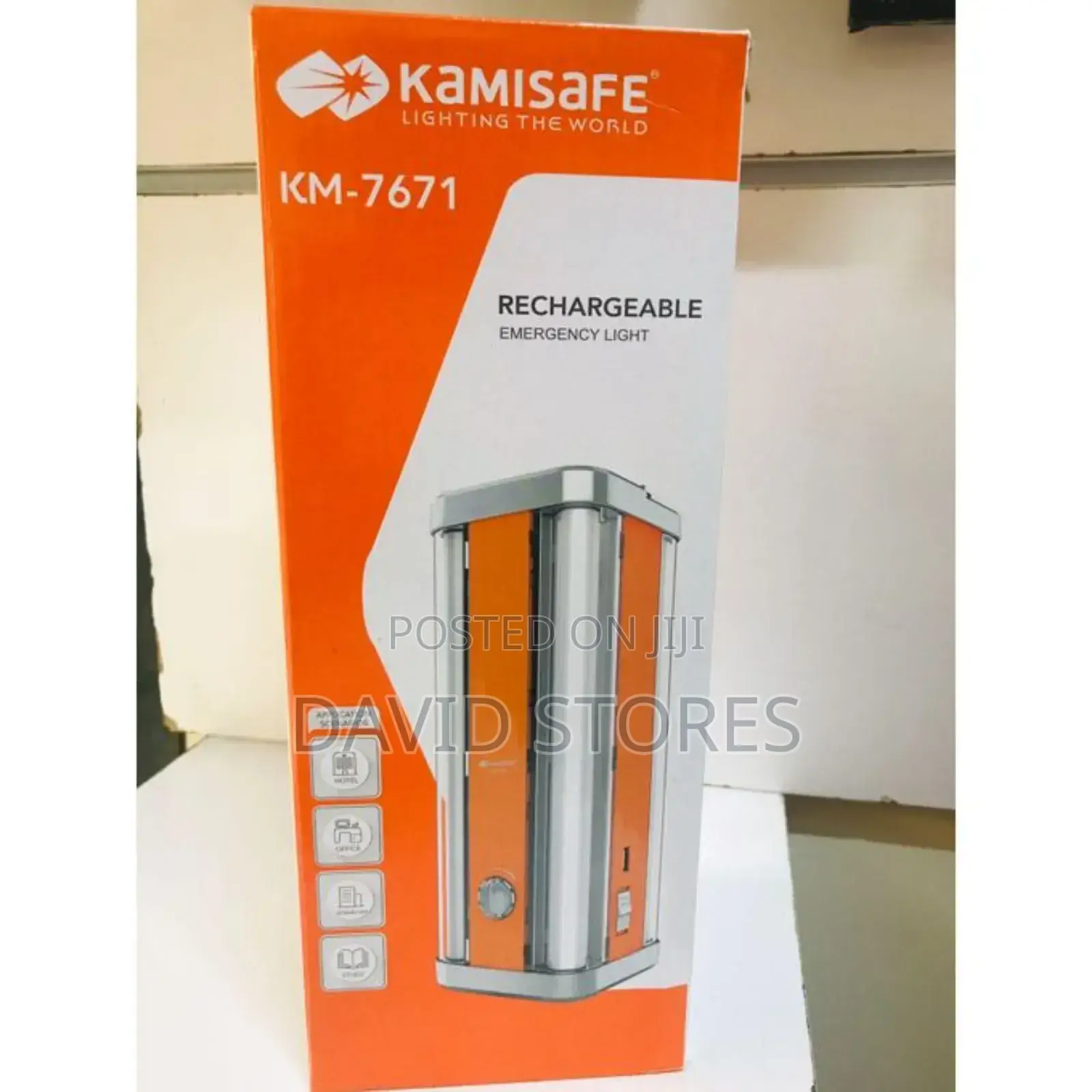Kamisafe Km-7671 Rechargeable Emergency Light – 4000mah