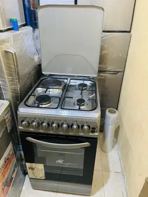 7nobs,Automatic Ignition 3+1 Gas and Full Oven Electric Cooker