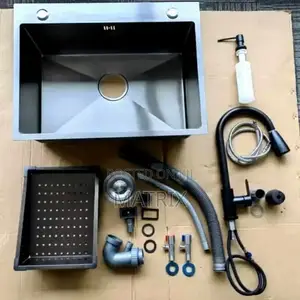 Black Diamond Sink With Drain Set Black Regina Dispenser