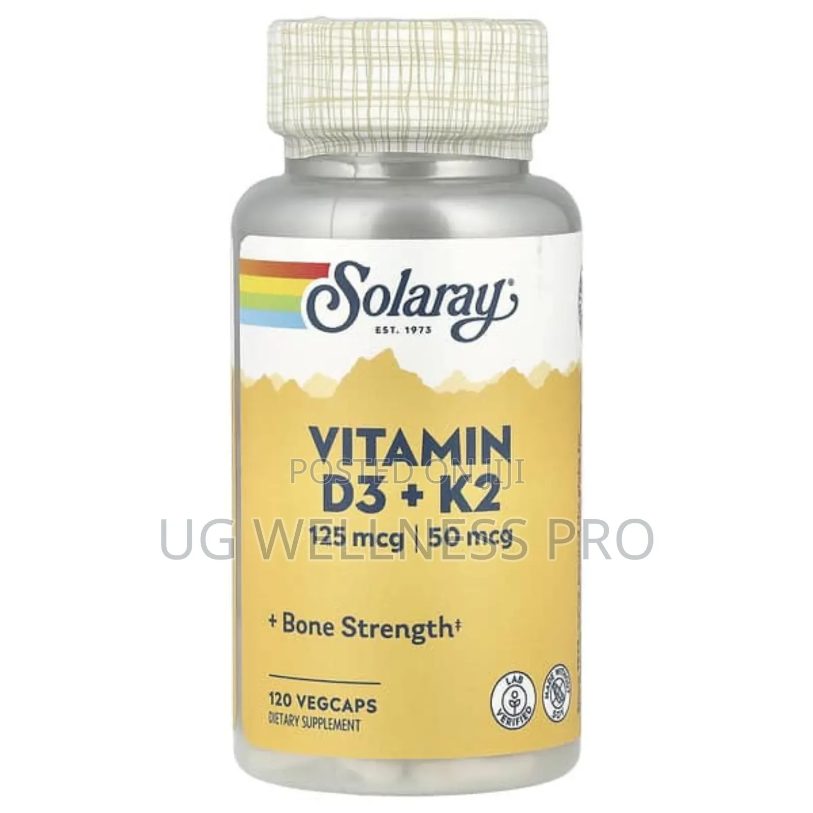Solaray, Vitamin D3 5000iu + 50mcg, 120 Vegcaps