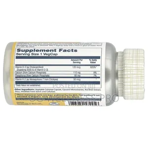 Solaray, Vitamin D3 5000iu + 50mcg, 120 Vegcaps