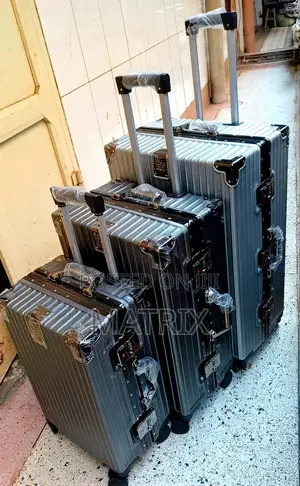 3 Pieces Aluminum Travel Cargo Suitcases