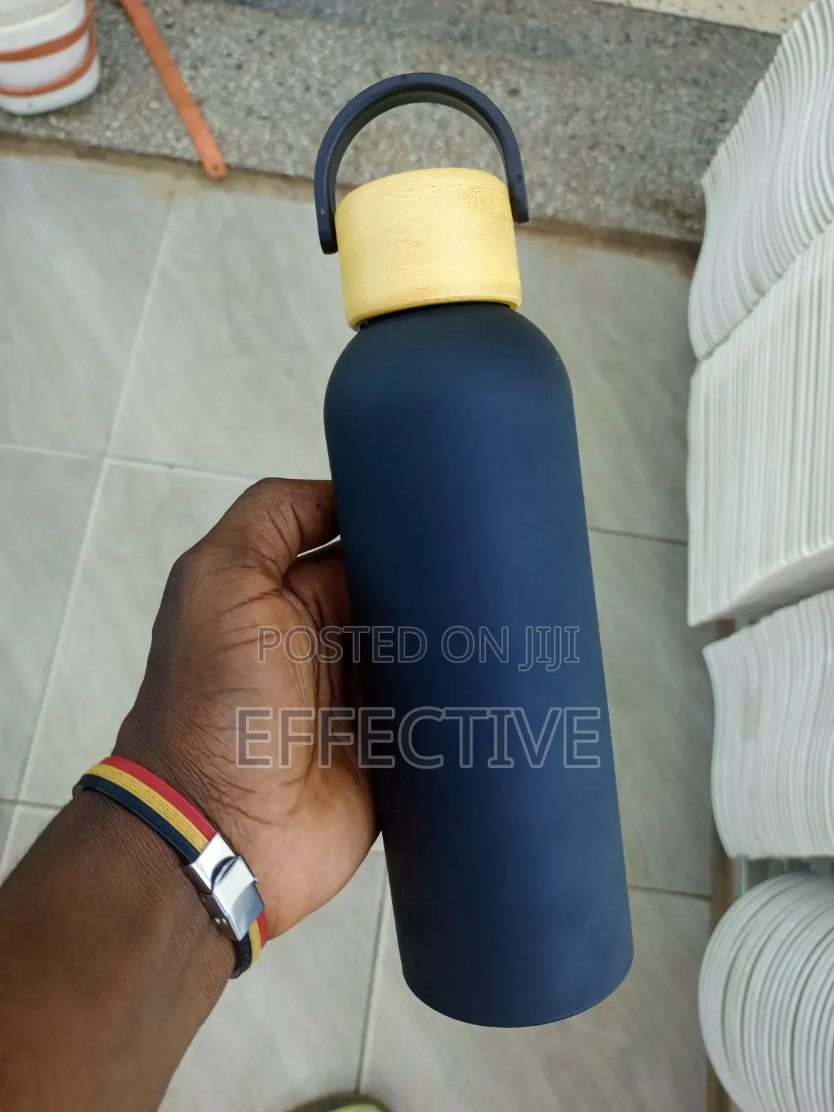 Stainless Steel Vacuum Flask With a Matte Finish