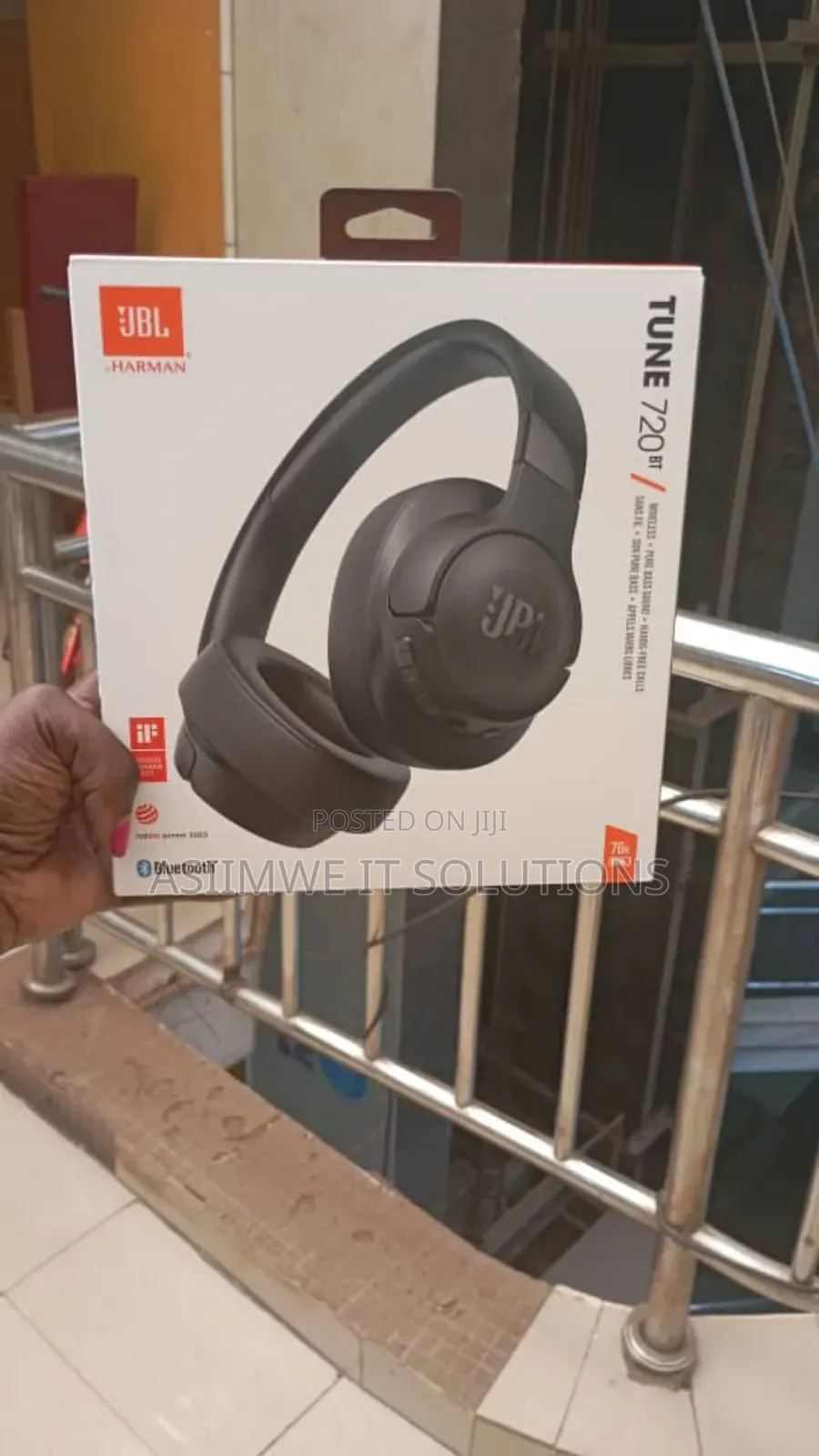 JBL Tune 720bt Wireless Over-Ear Headphones.