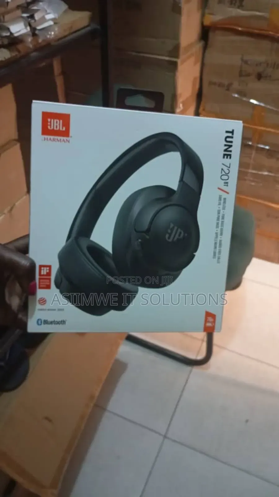 JBL Tune 720bt Wireless Over-Ear Headphones.