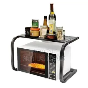 Microwave Storage Rack / Microwave Stand - Black/White