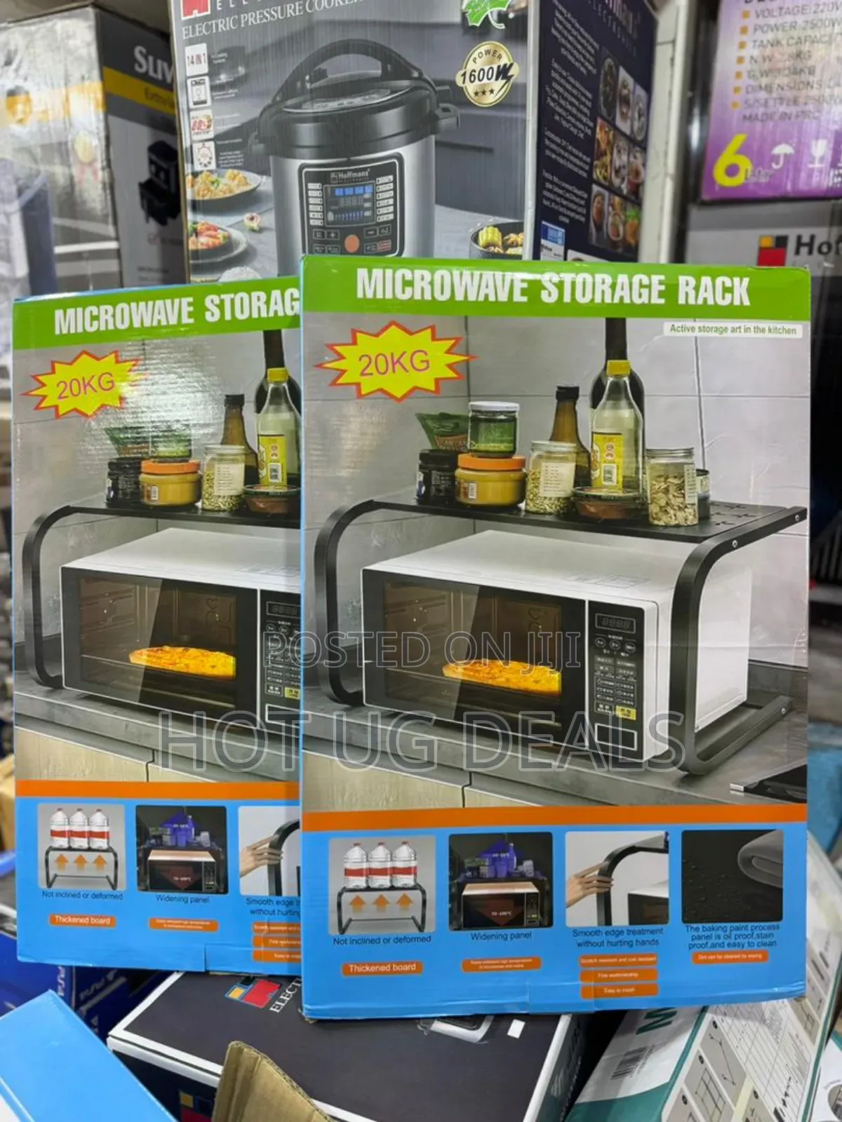 Microwave Storage Rack / Microwave Stand - Black/White