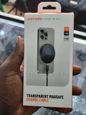 Porodo Transparent Magsafe Charge Cable.
