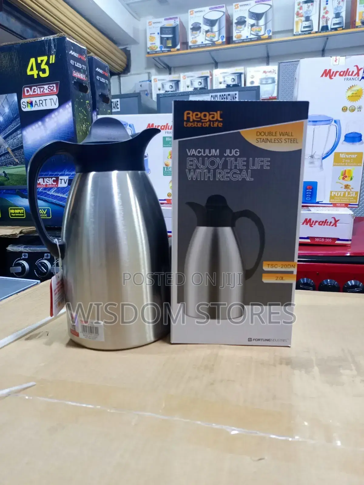 Regal Double Wall Stainless Steel Vacuum Jug 1.5l