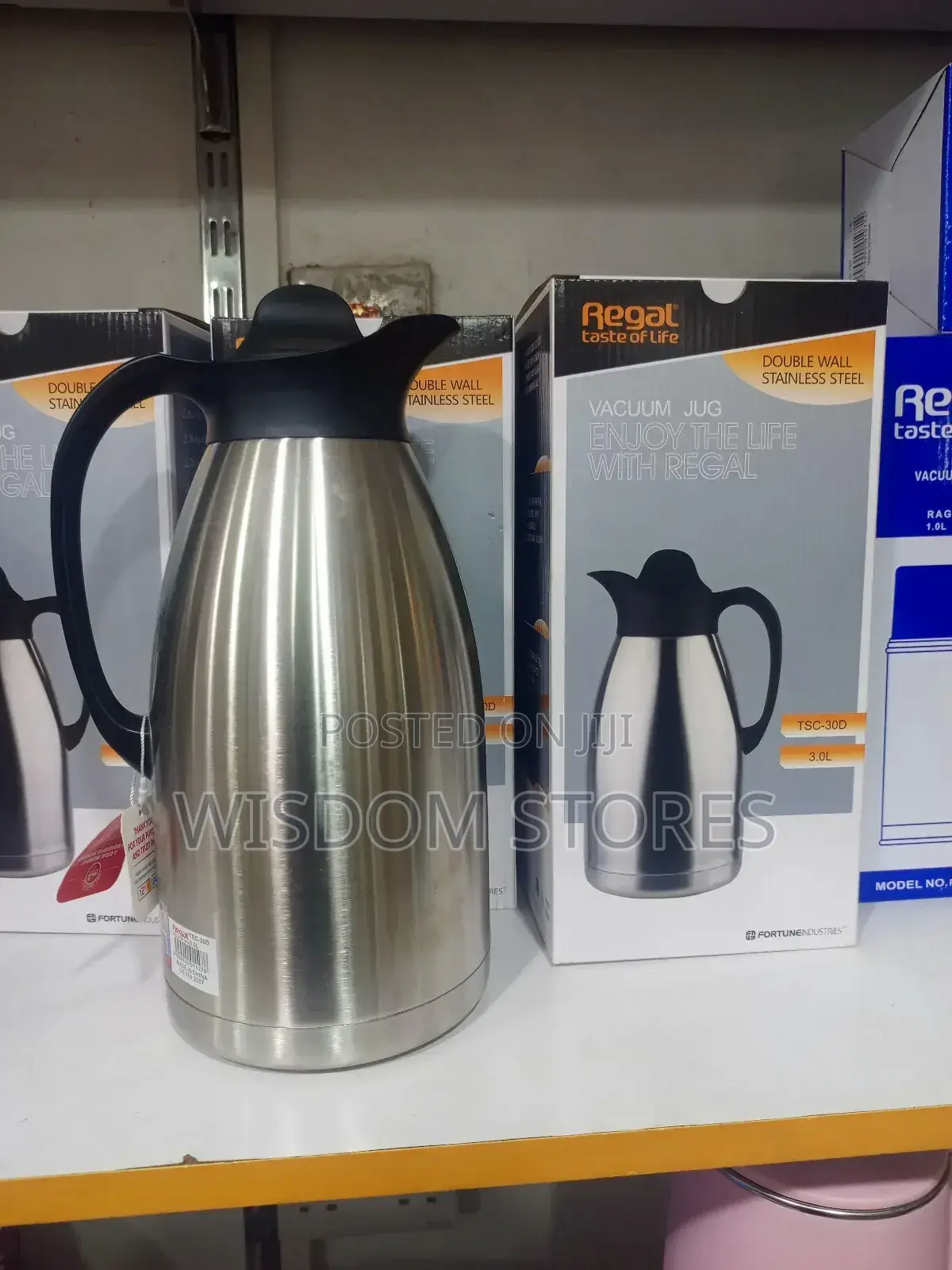 3l Double Wall Stainless Steel Vacuum Jug.