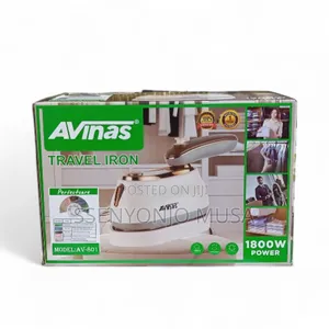 Avinas Av-801 Perfectcare 100% Travel Iron – 1800w Portable Steam Iron