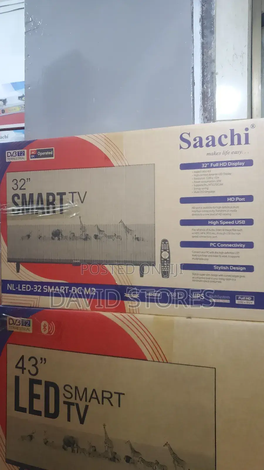 Saachi 32inch Smart Tv With Free to Air Decoder