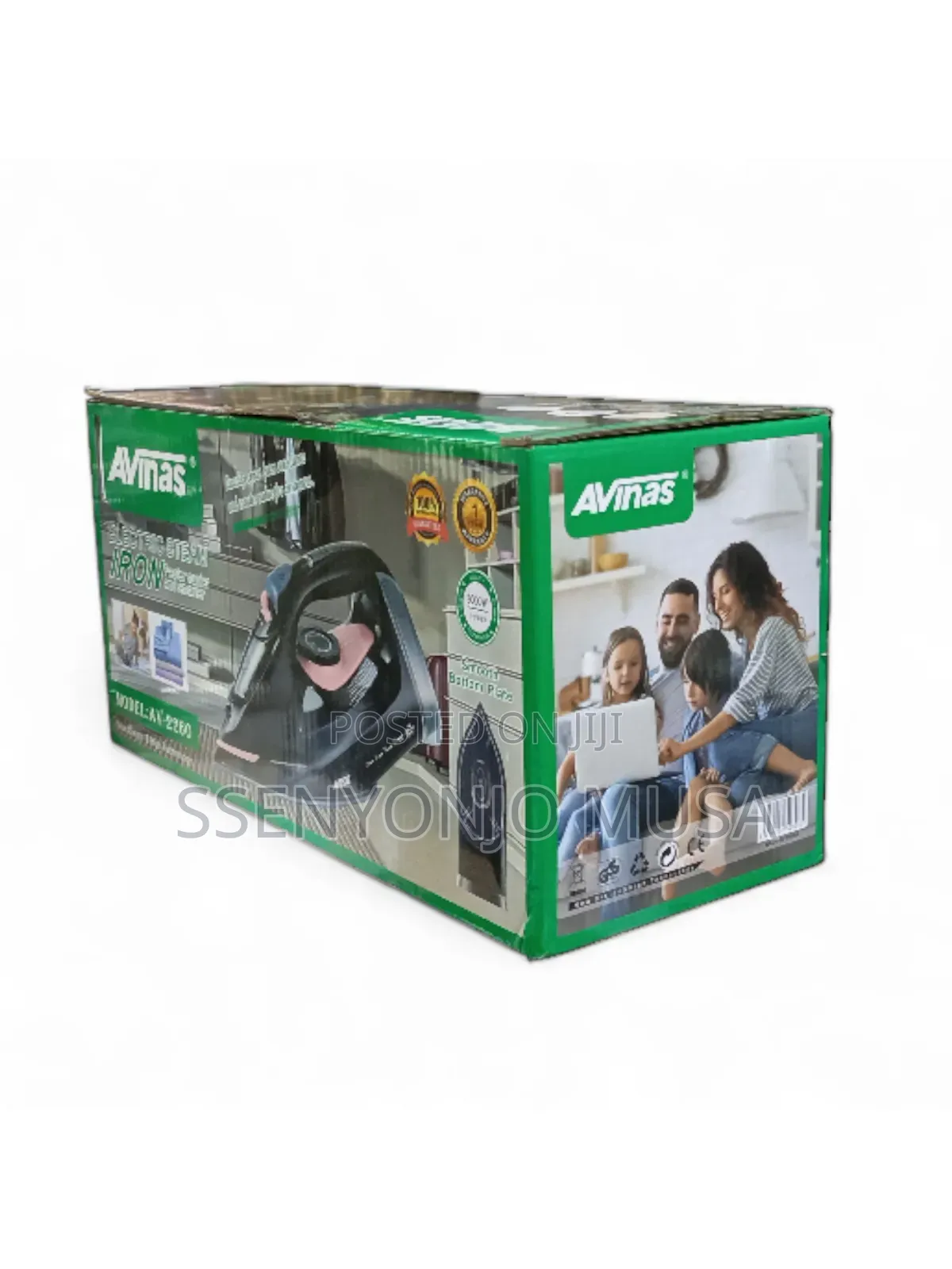 Avinas Electric Steam Iron 3000w – Fast Heating, Smooth Bottom Plate