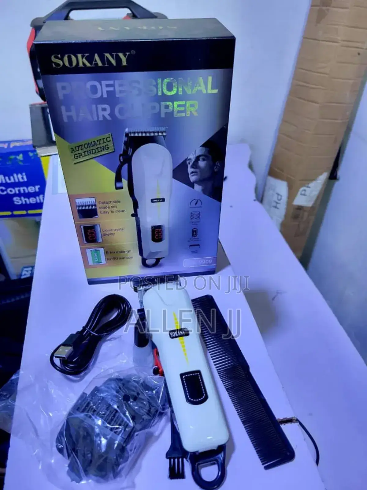 Sokany Rechargeable Hair Clipper.