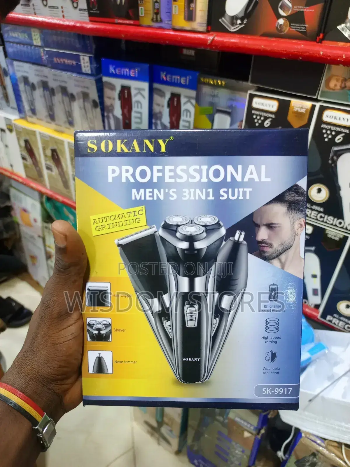 Sokany Professional Men's 3-in-1 Grooming Kit