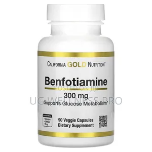 California Gold Nutrition, Benfotiamine, 300 Mg, 90 Veggie Capsules