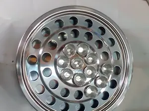 Stainless Steel/Metallic Cups and Tray for Holy Communion.