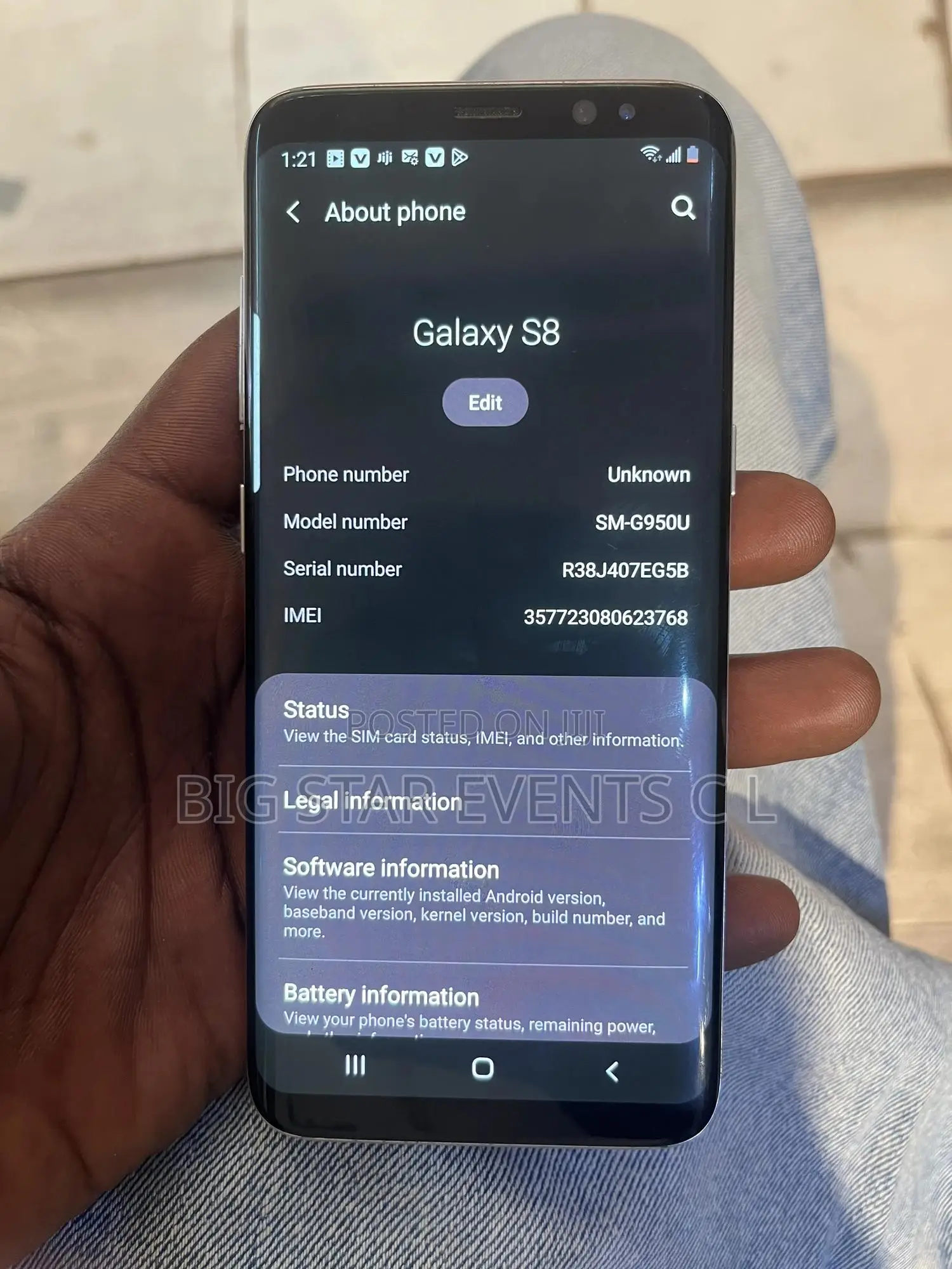 Samsung Galaxy S8 64 GB Silver
